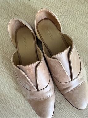 Nisolo Blush Tan Leather Slip-On Mules